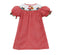 Girls Smocked Santa Dress