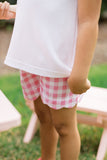 Pink Check Angel Short Set