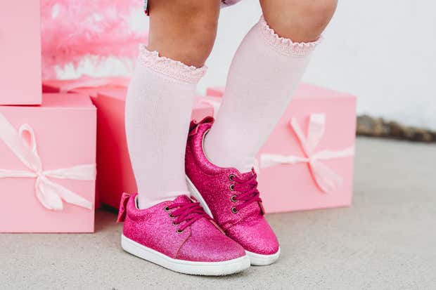 Lace Top Knee High Socks