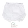 White Bloomers with Eyelet Lace