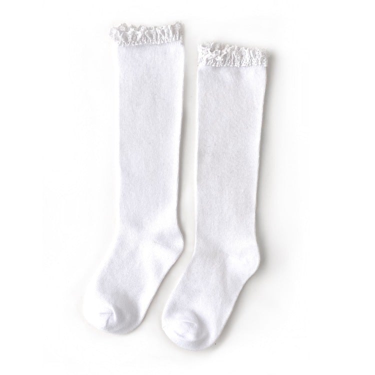Lace Top Knee High Socks