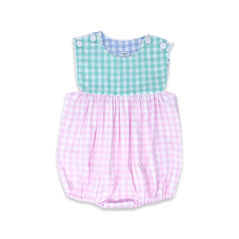 Girls Color Block Charming Bubble