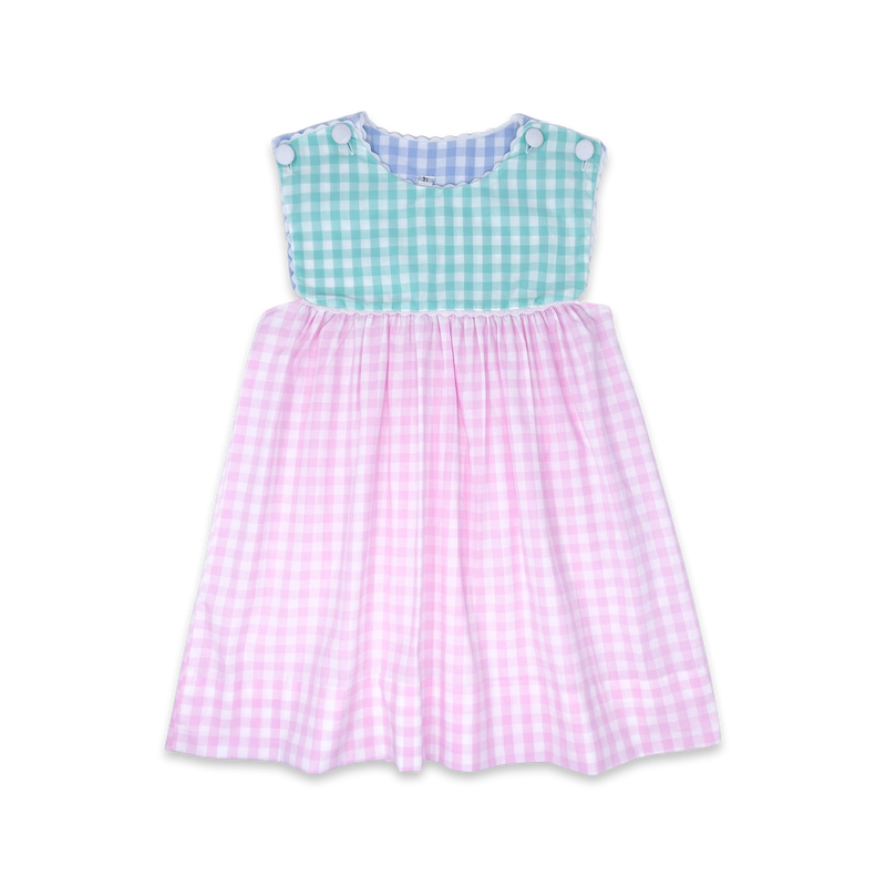 Girls Color Block Dress