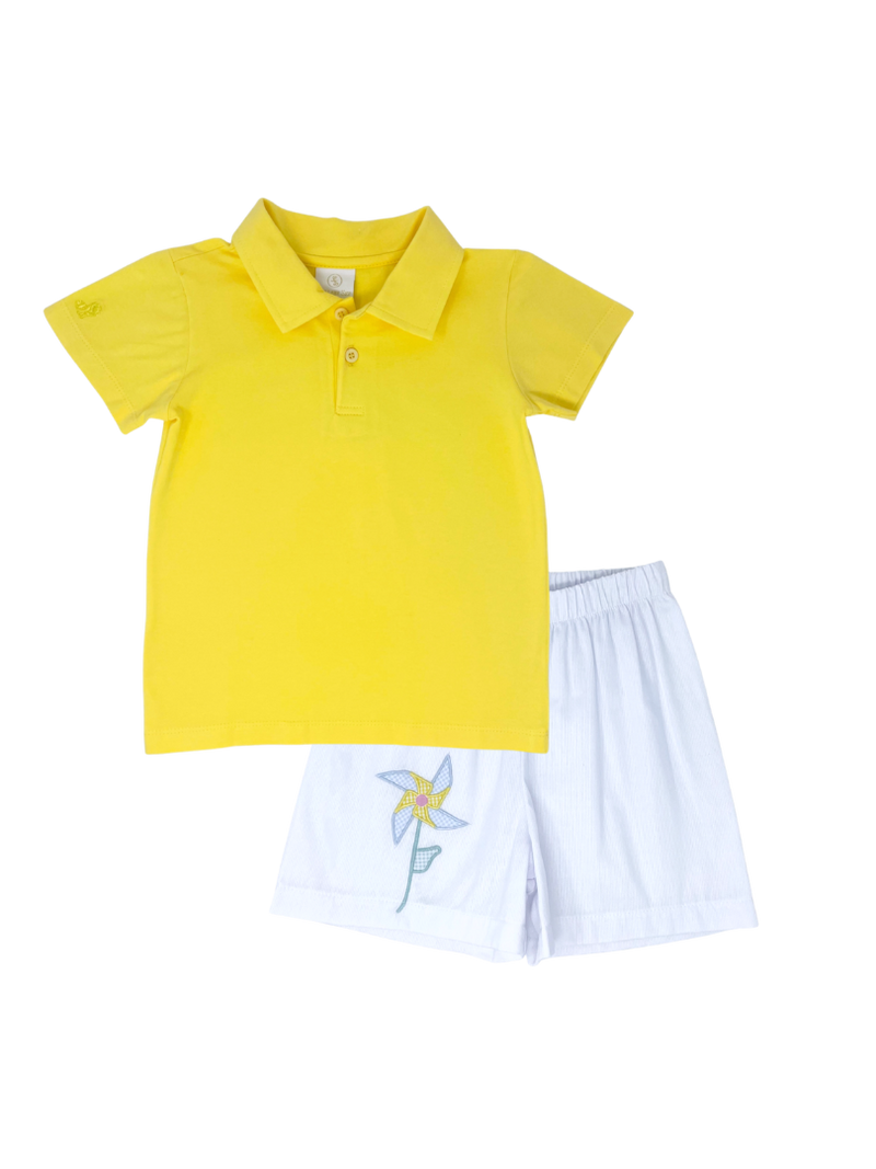 Boys Pinwheel Short Set