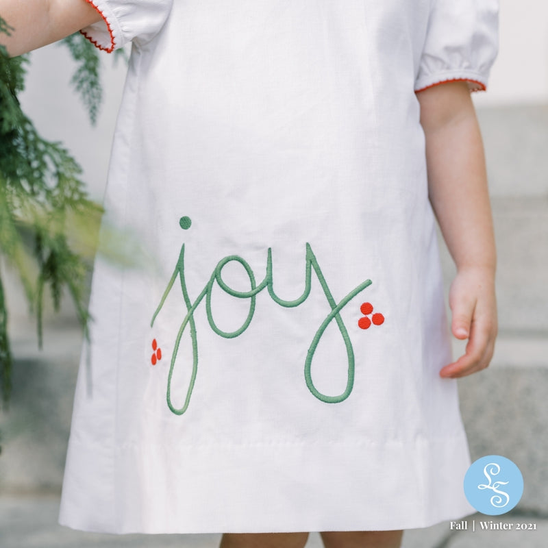 Joy White Corduroy Dress