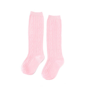 Cable Knit Knee High Socks