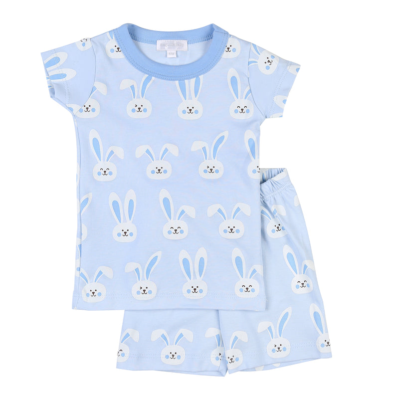 Bunnies Blue Short Pajama