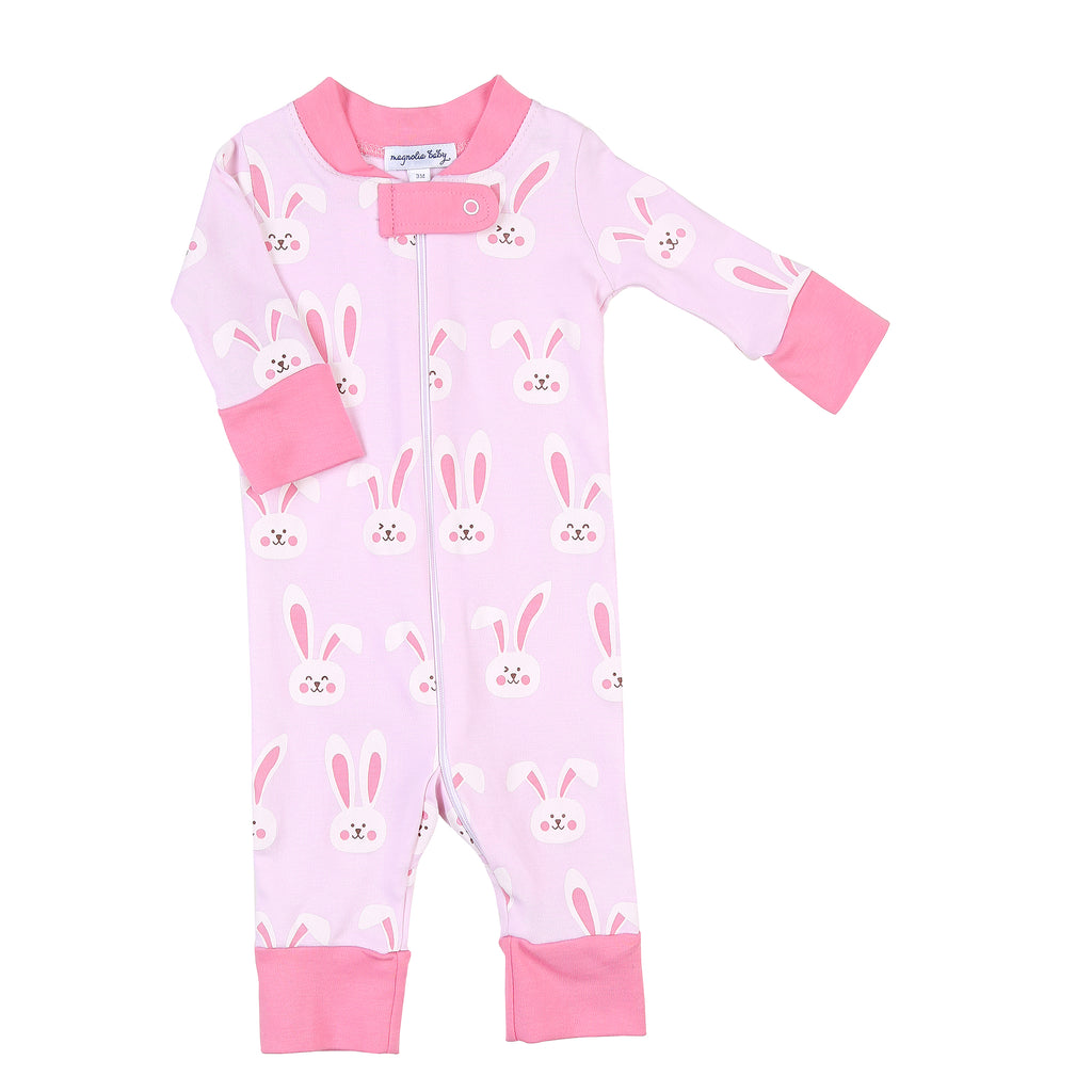 Bunnies Pink Zip Pajama