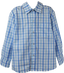 Brees Button Down- Blue/ Green Plaid