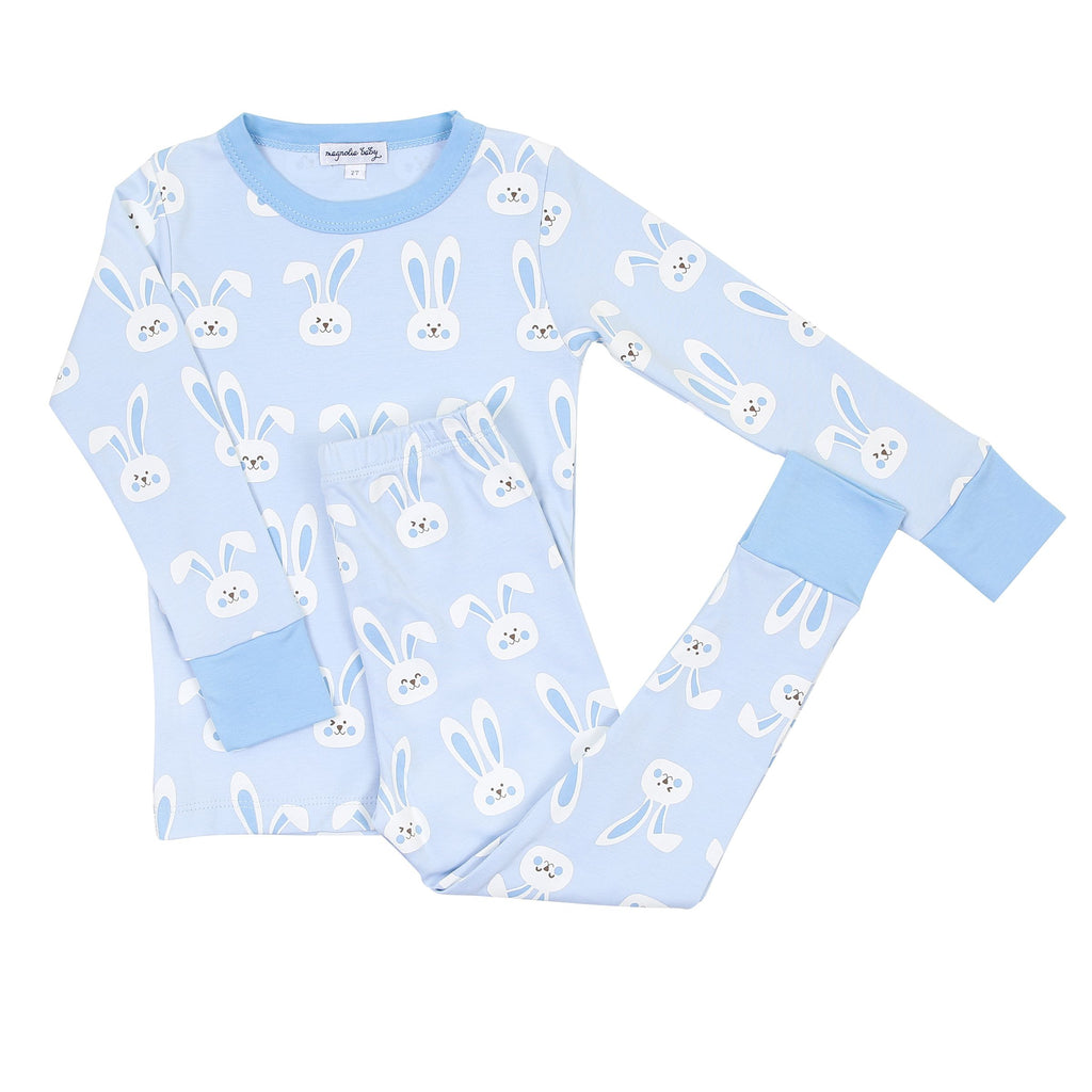 Bunnies Blue Long Pajama
