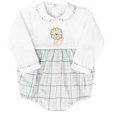 Long Sleeve Plaid Bubble