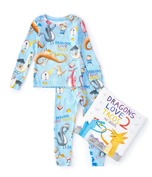 Dragons Love Tacos 2 Pajama/ Book Set