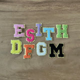 Chenille Letters- Orange, Purple, White