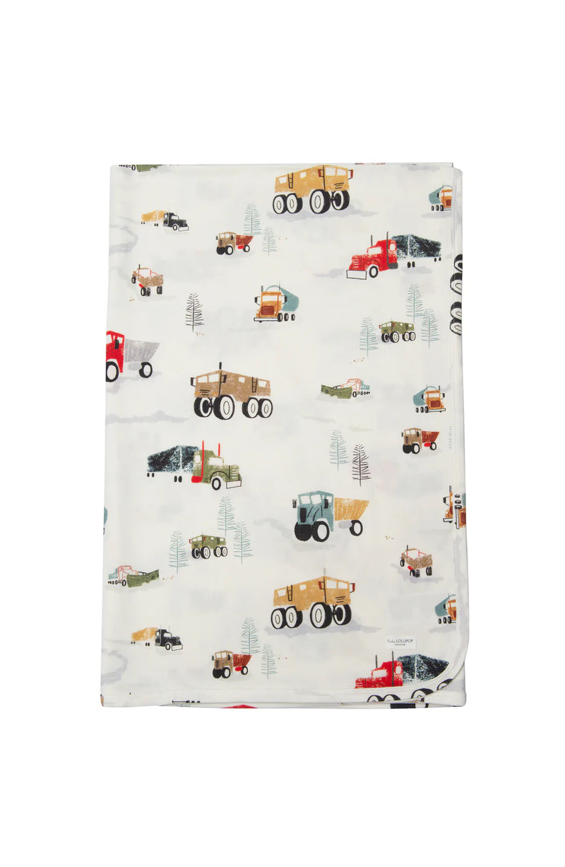 Happy Trucks Swaddle