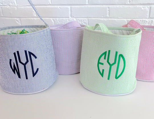 Seersucker Easter Basket