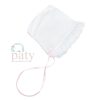 Cotton Bonnet with Eyelet Trim